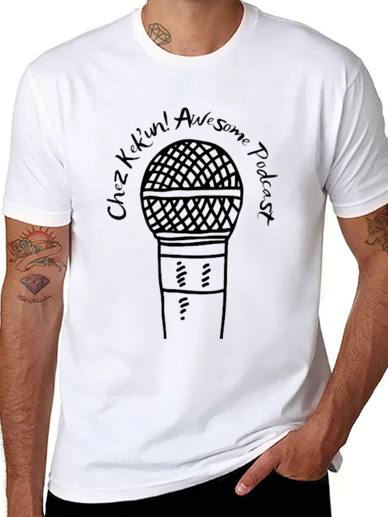 Chez Kekin! Awesome Podcast Black T-Shirt
