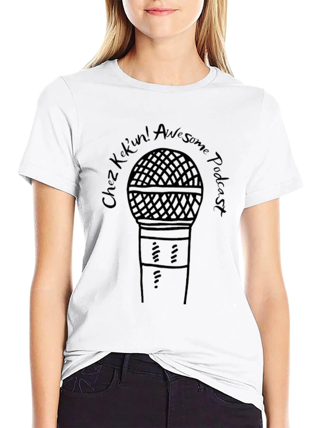 Chez Kekin! Awesome Podcast Black T-Shirt