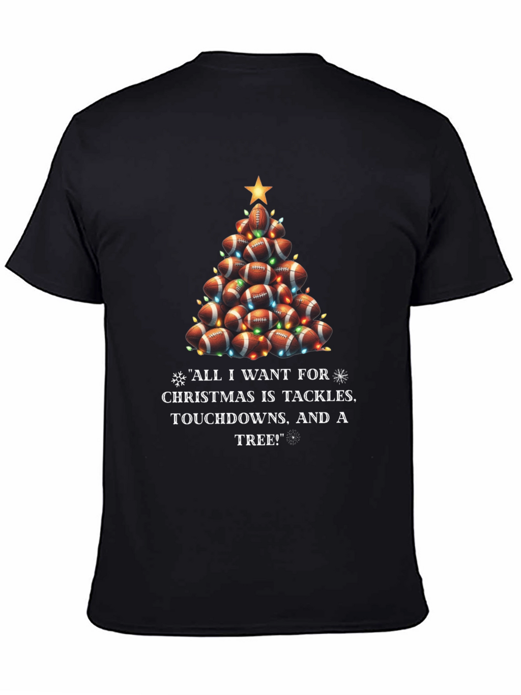 Football Christmas Tree T-Shirt