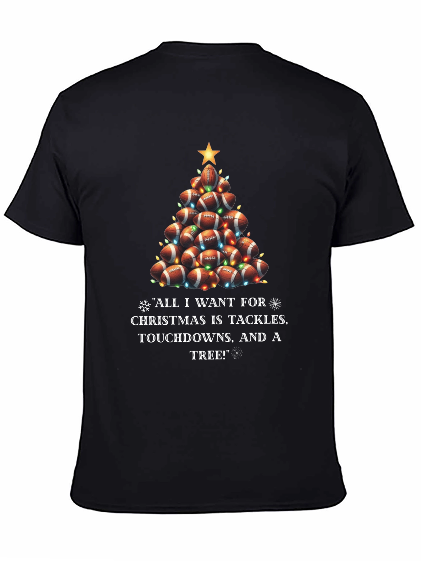 Football Christmas Tree T-Shirt