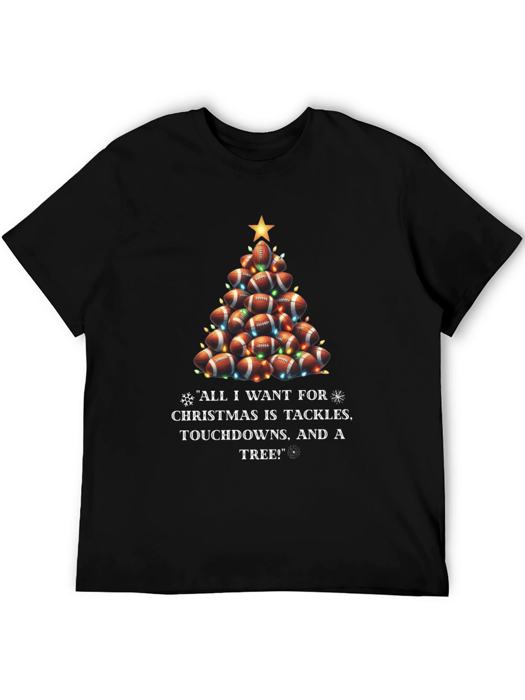 Football Christmas Tree T-Shirt