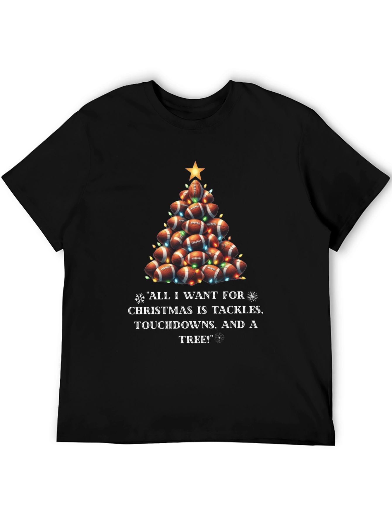 Football Christmas Tree T-Shirt