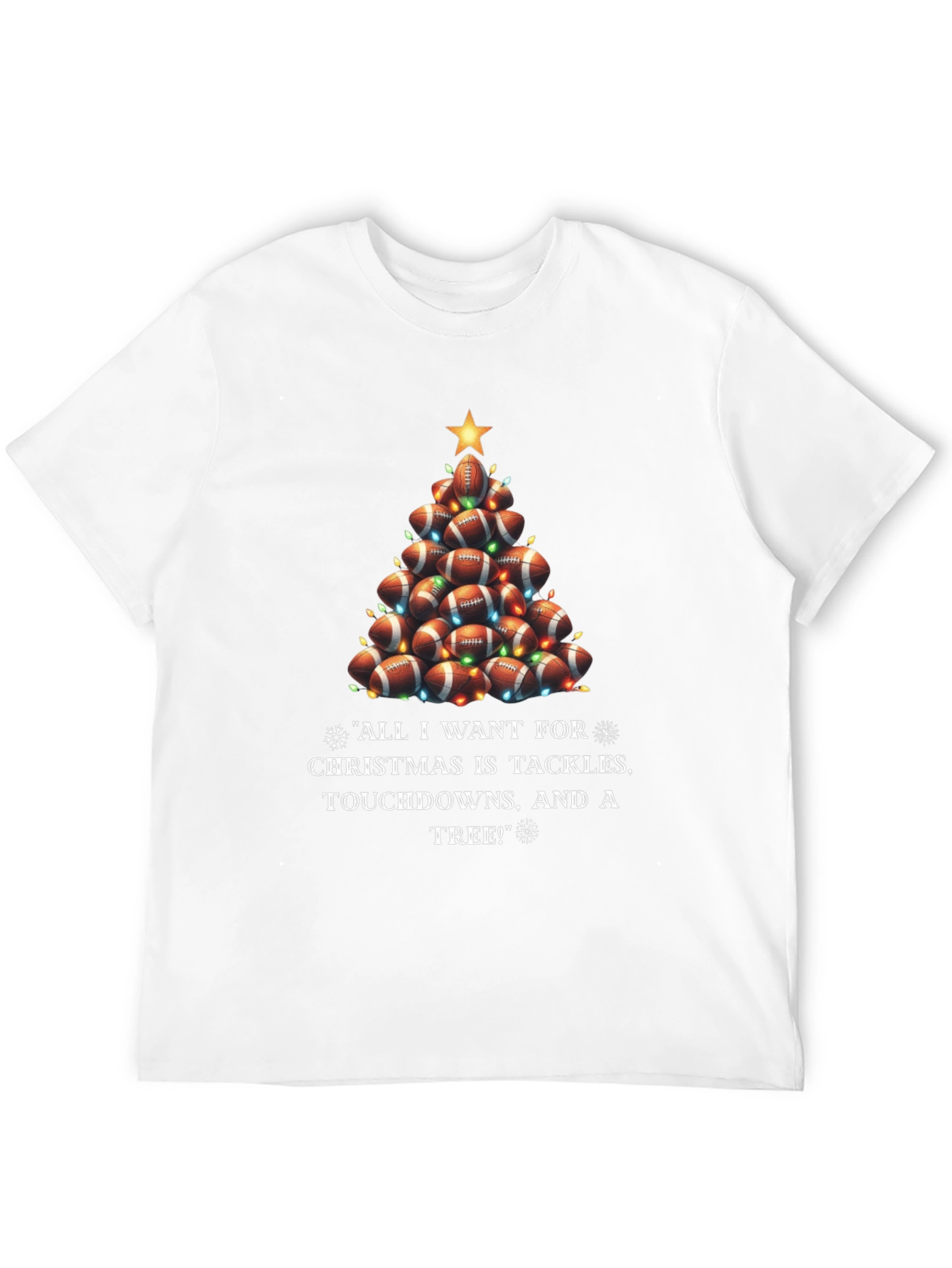 Football Christmas Tree T-Shirt