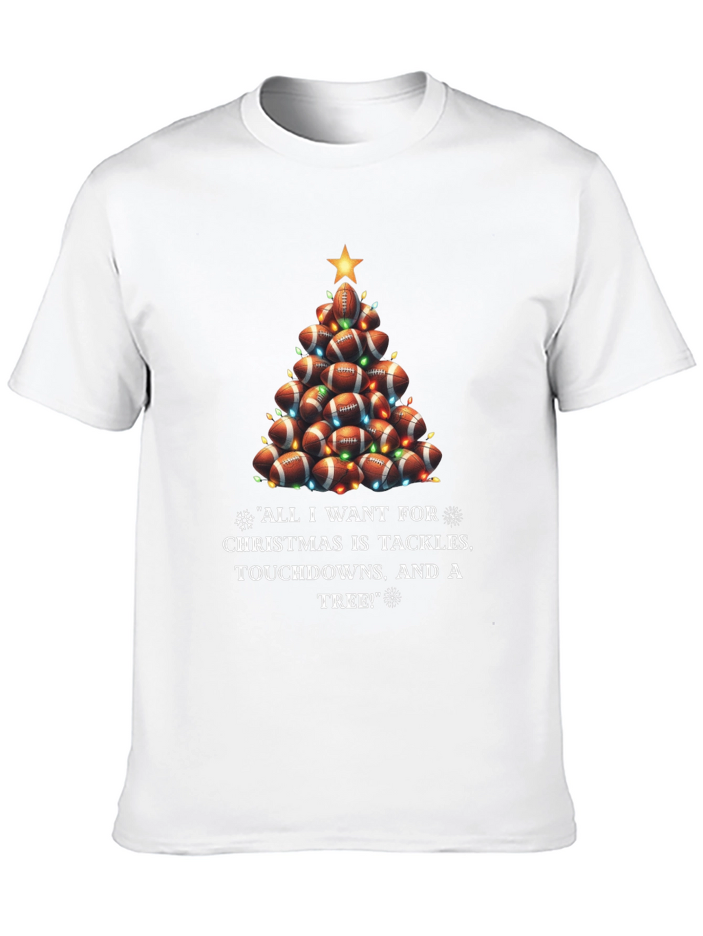 Football Christmas Tree T-Shirt
