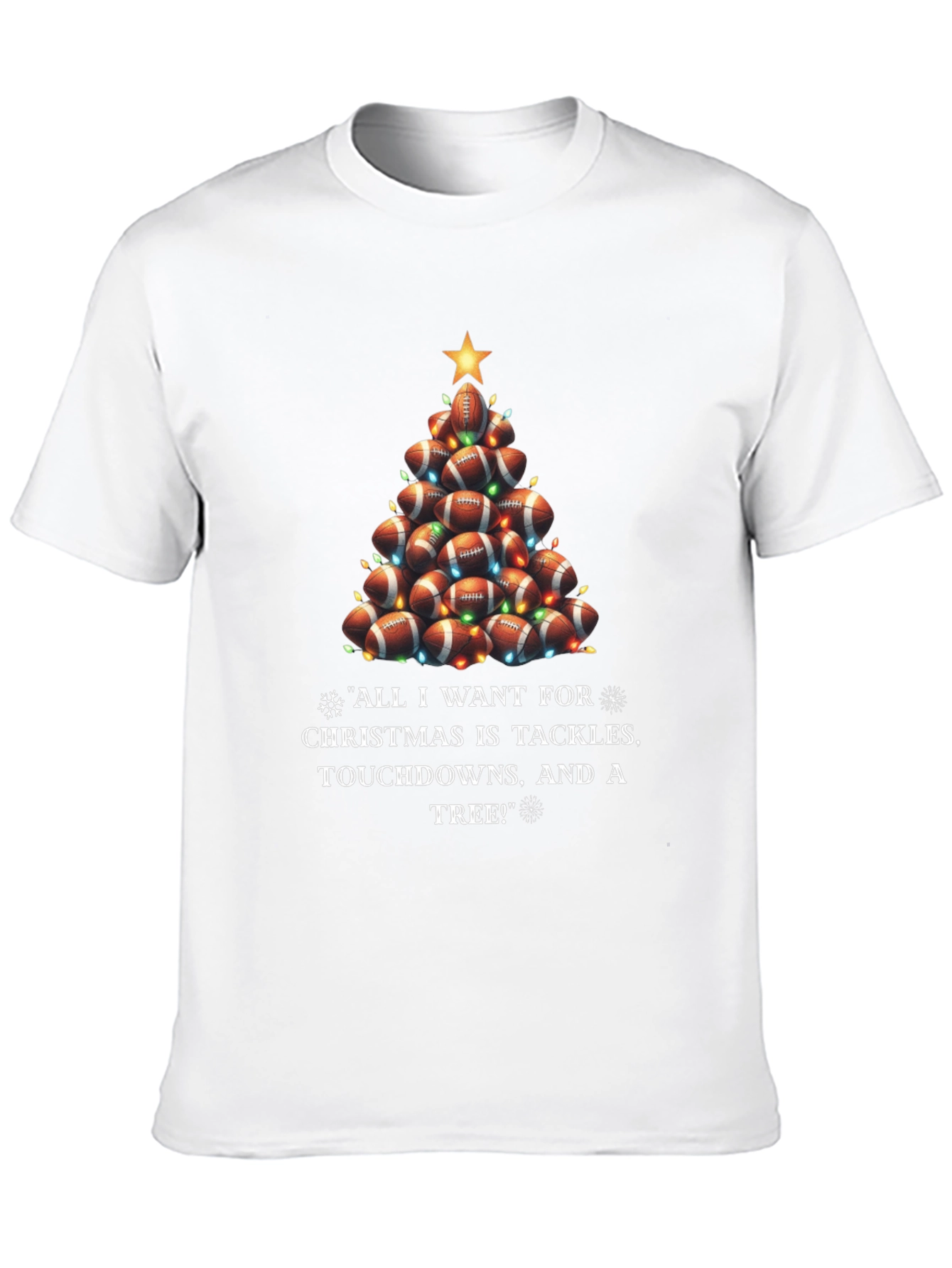Football Christmas Tree T-Shirt