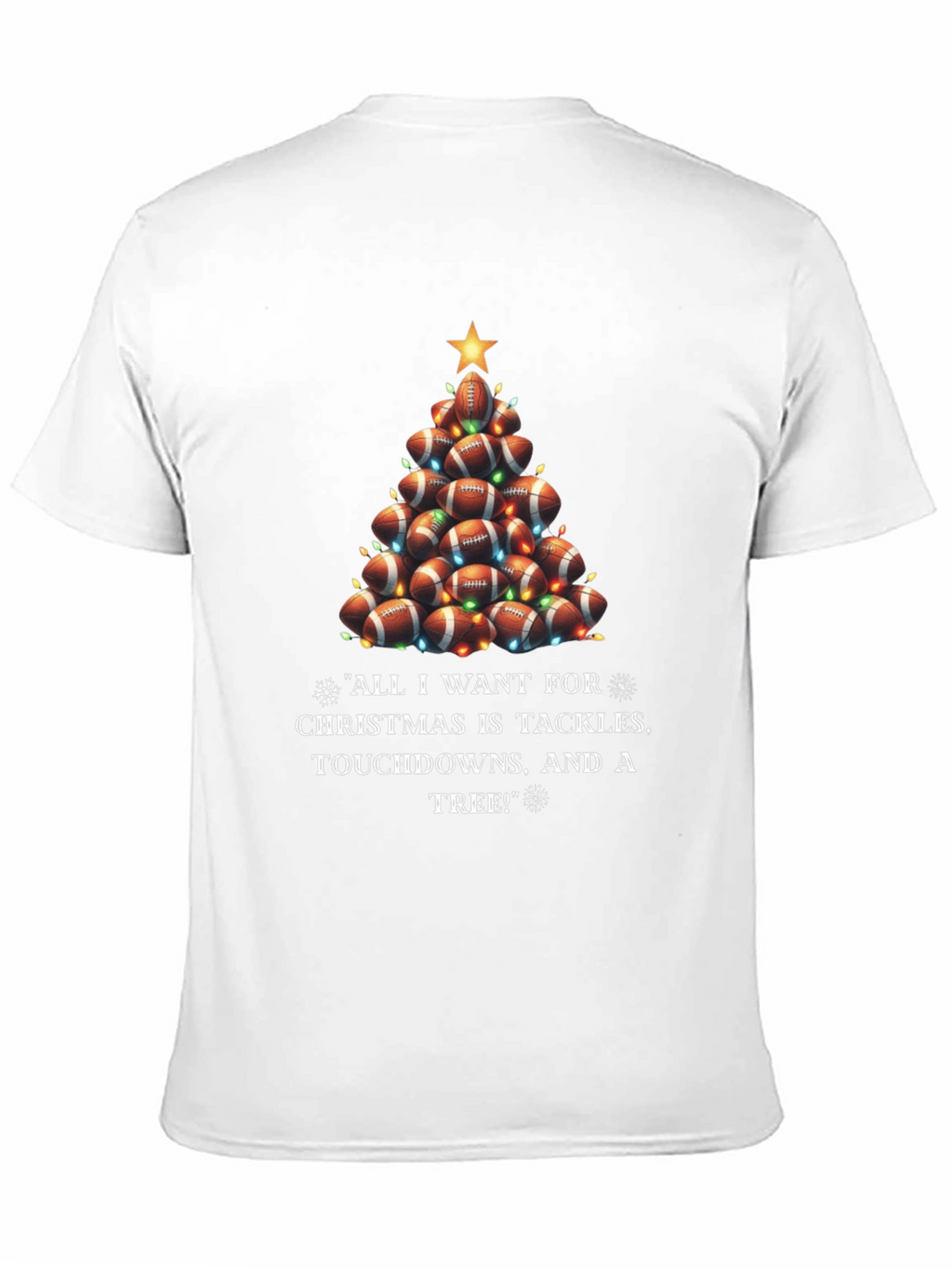 Football Christmas Tree T-Shirt