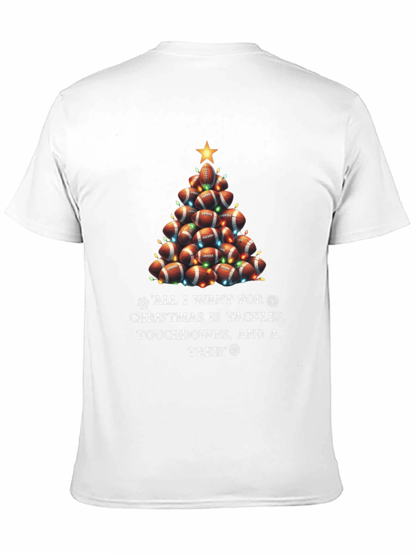 Football Christmas Tree T-Shirt