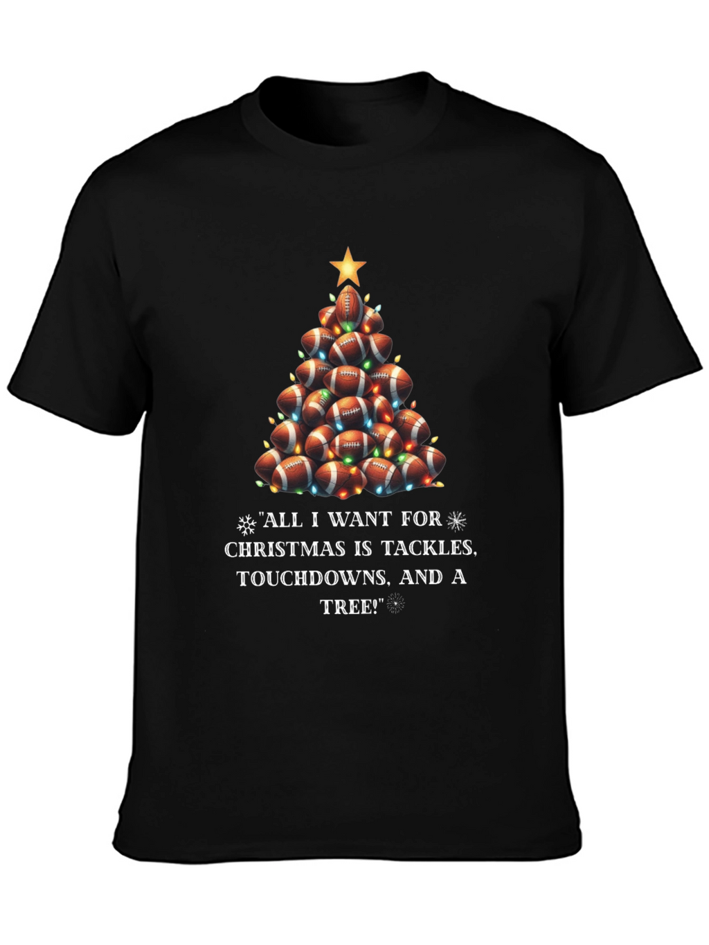 Football Christmas Tree T-Shirt