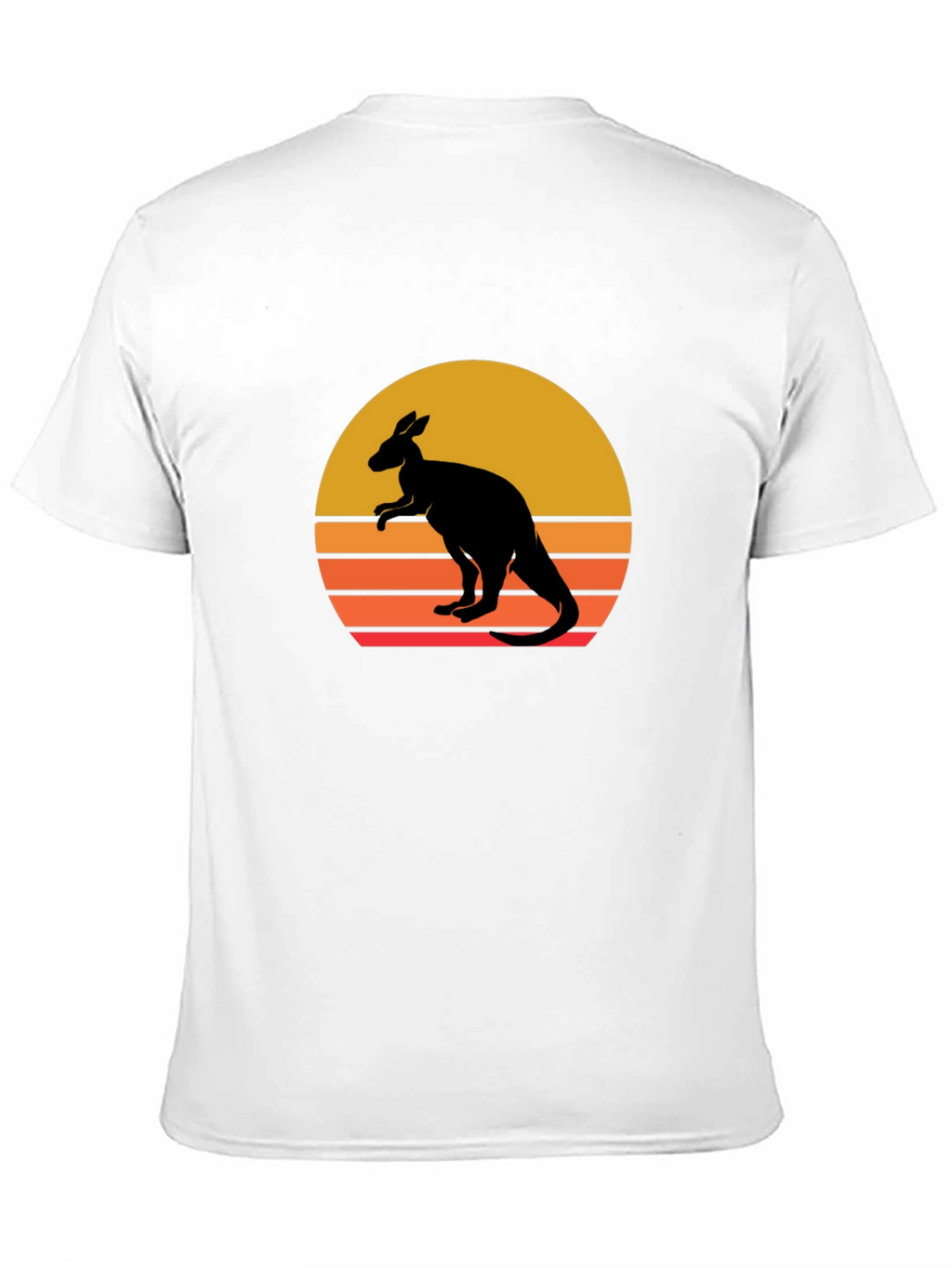 Kangaroo Sunset Graphic Tee - Black