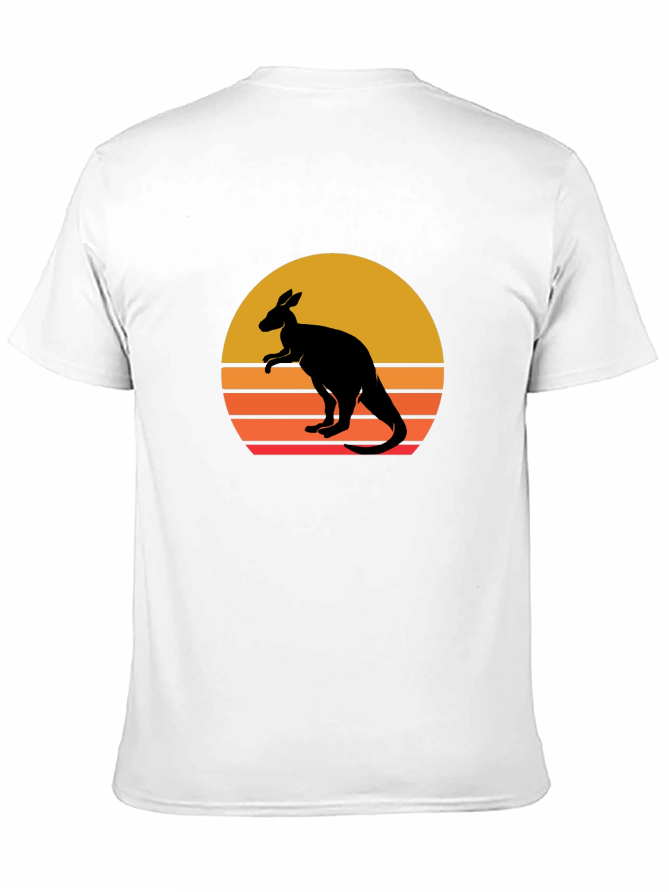 Kangaroo Sunset Graphic Tee - Black