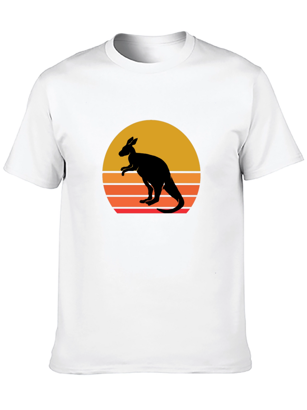 Kangaroo Sunset Graphic Tee - Black