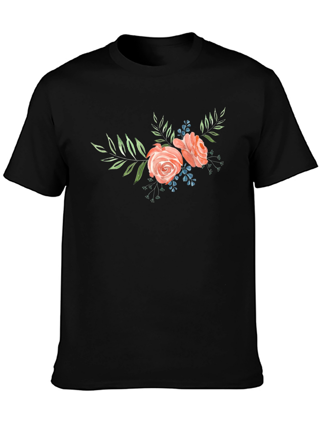 Floral Rose Graphic Tee - Stylish Comfort