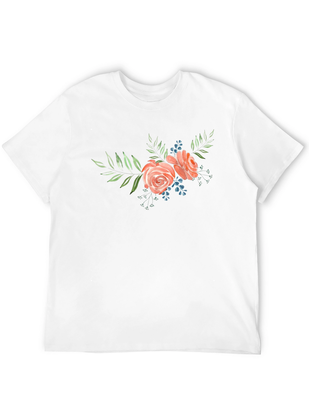 Floral Rose Graphic Tee - Stylish Comfort