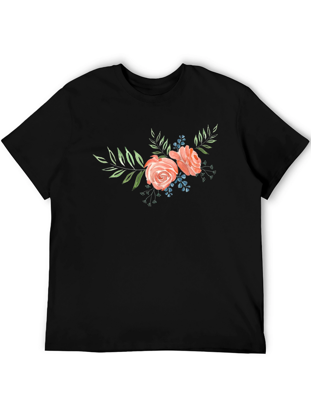 Floral Rose Graphic Tee - Stylish Comfort
