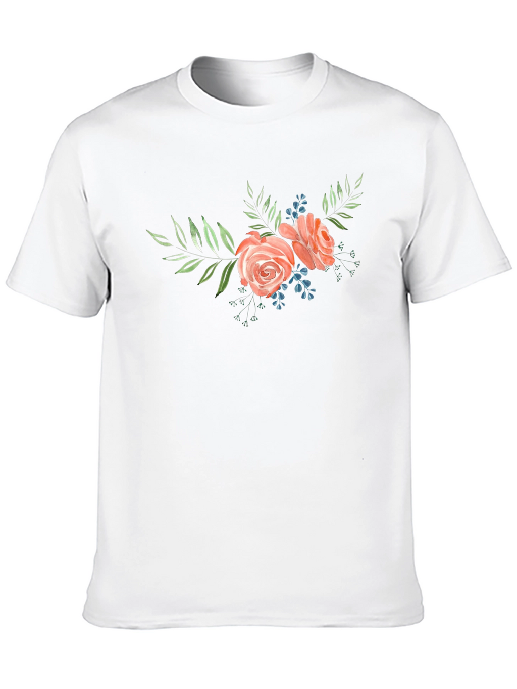 Floral Rose Graphic Tee - Stylish Comfort