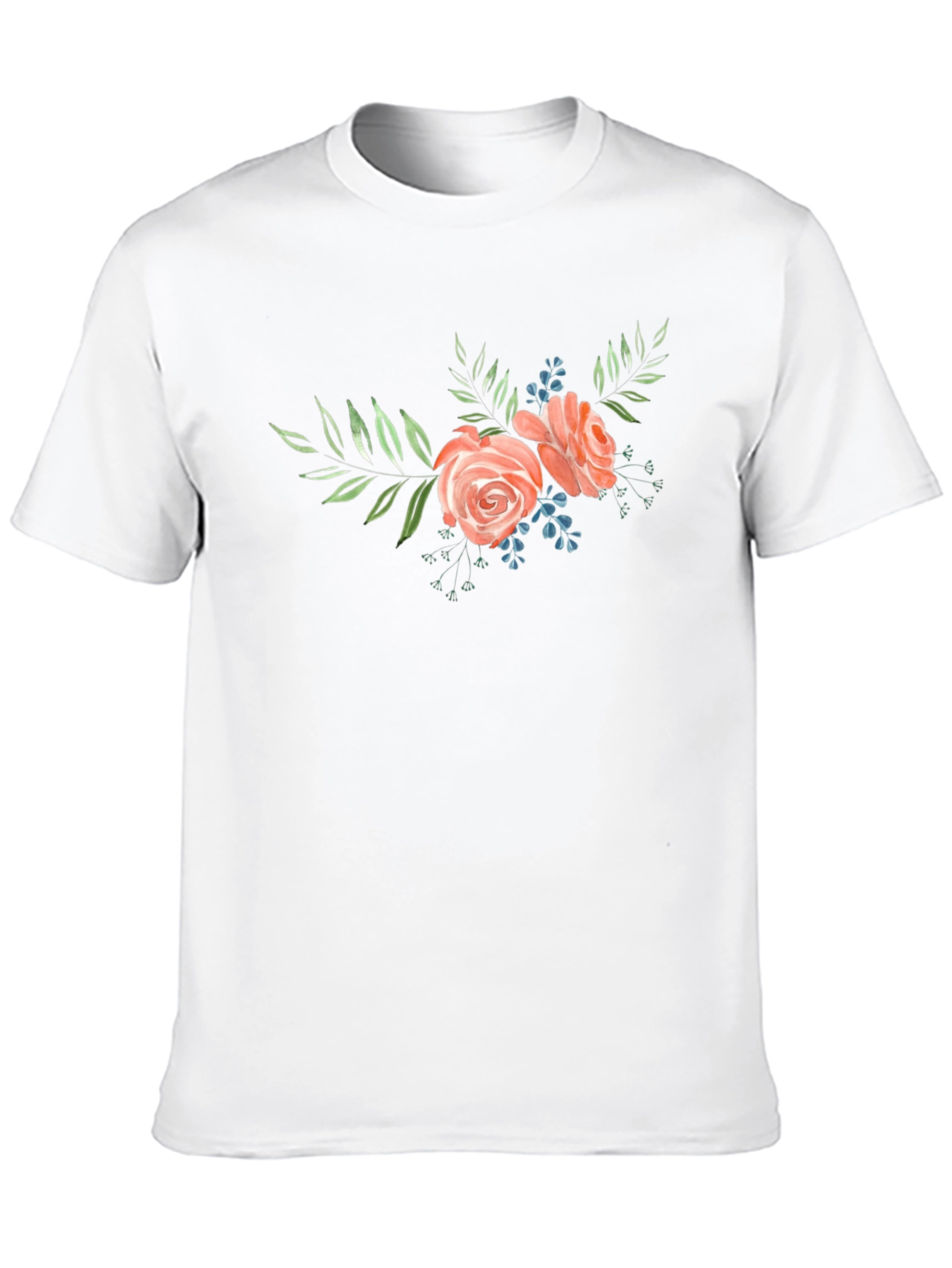 Floral Rose Graphic Tee - Stylish Comfort