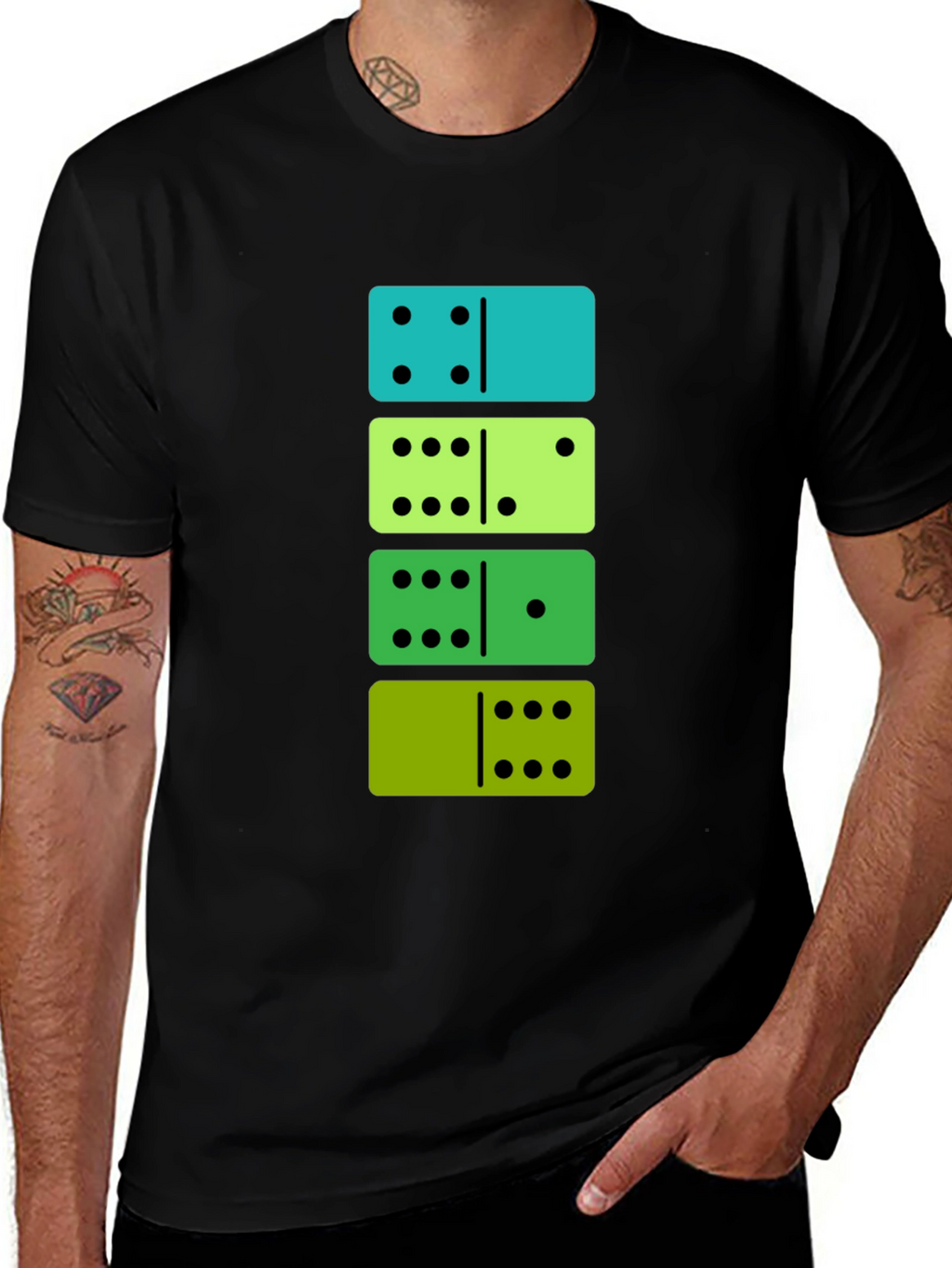 Domino Stack Tee - Fun & Stylish