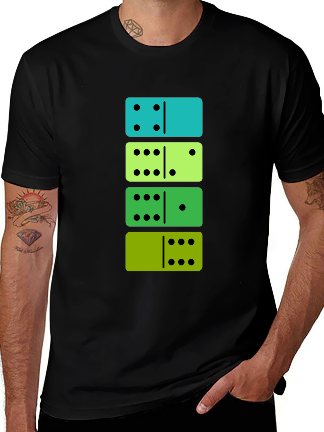 Domino Stack Tee - Fun & Stylish