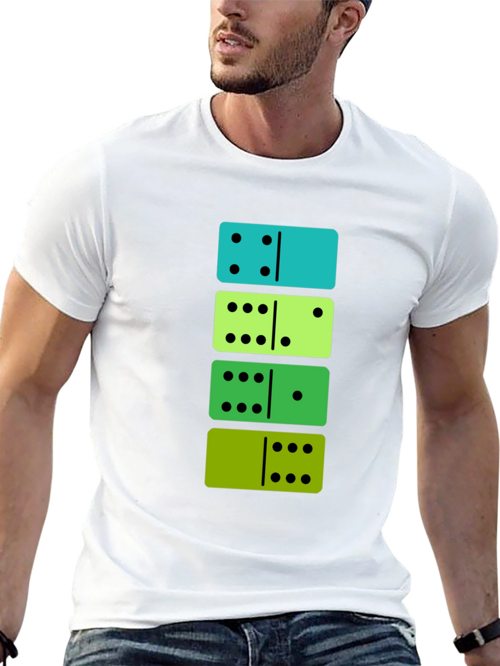 Domino Stack Tee - Fun & Stylish