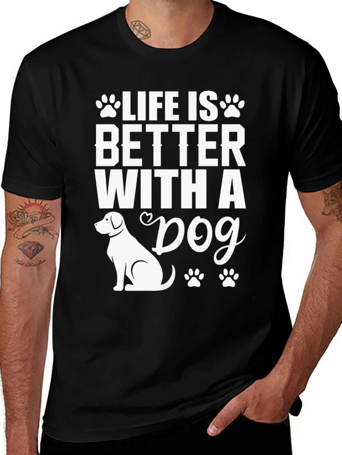 Life is Better with a Dog Graphic Tee