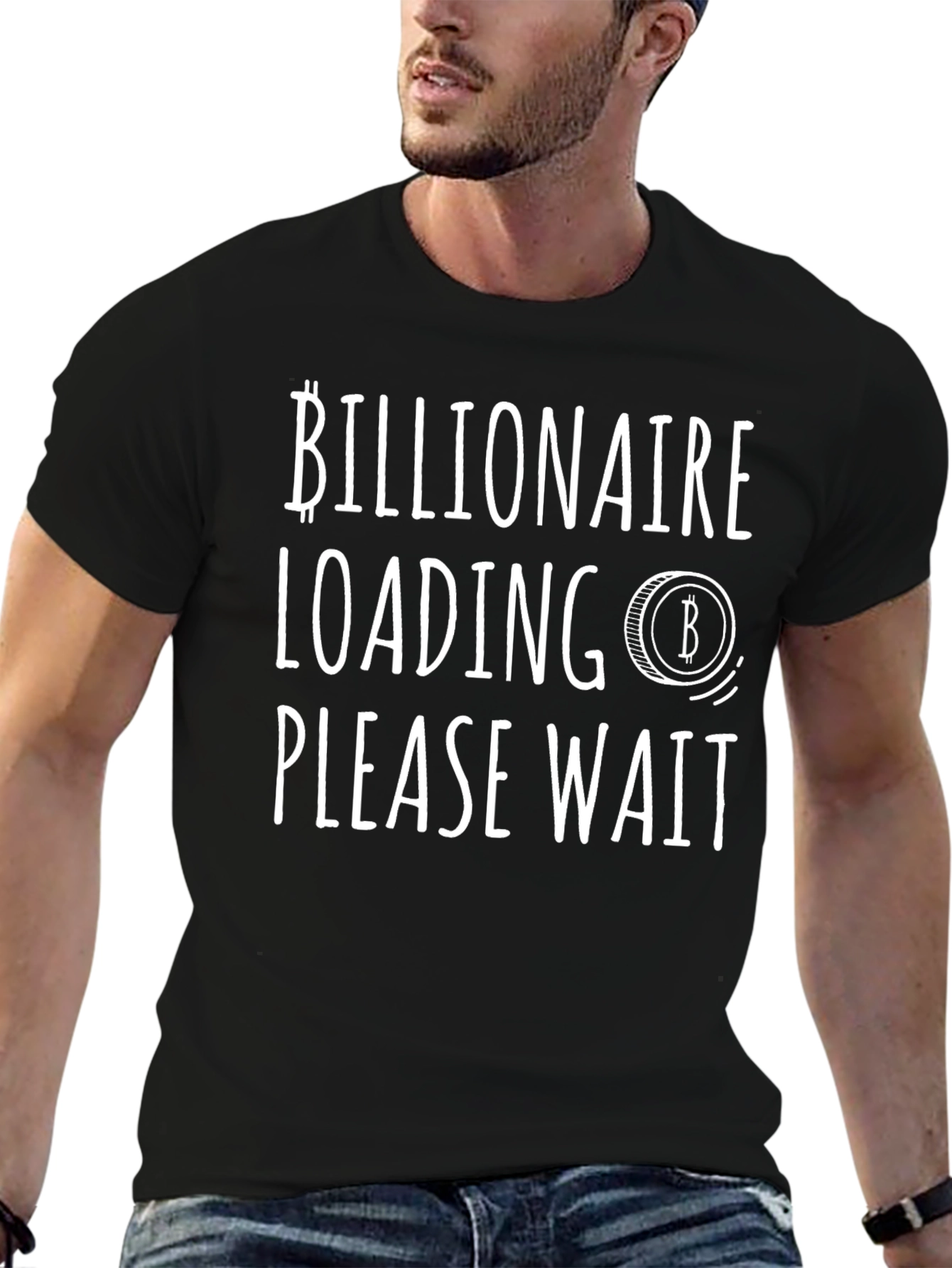 Billionaire Loading T-Shirt - Bitcoin Crypto Investor Tee