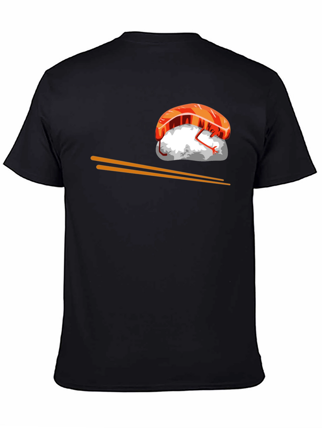 Sushi Graphic T-Shirt - Black Cotton Tee