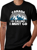 Canada is Calling T-Shirt | Mountain Graphic Tee