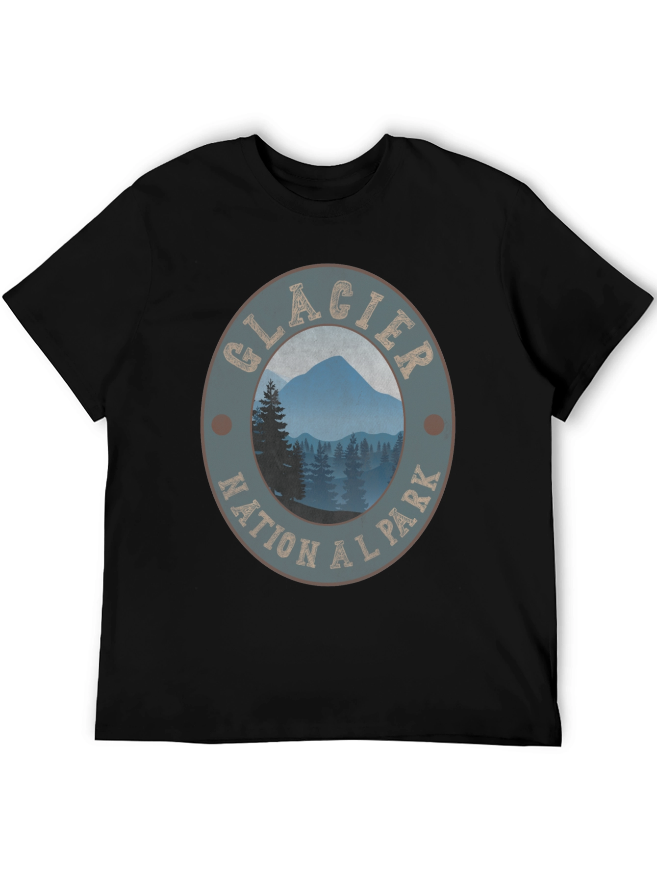 Glacier National Park Graphic Tee - Black