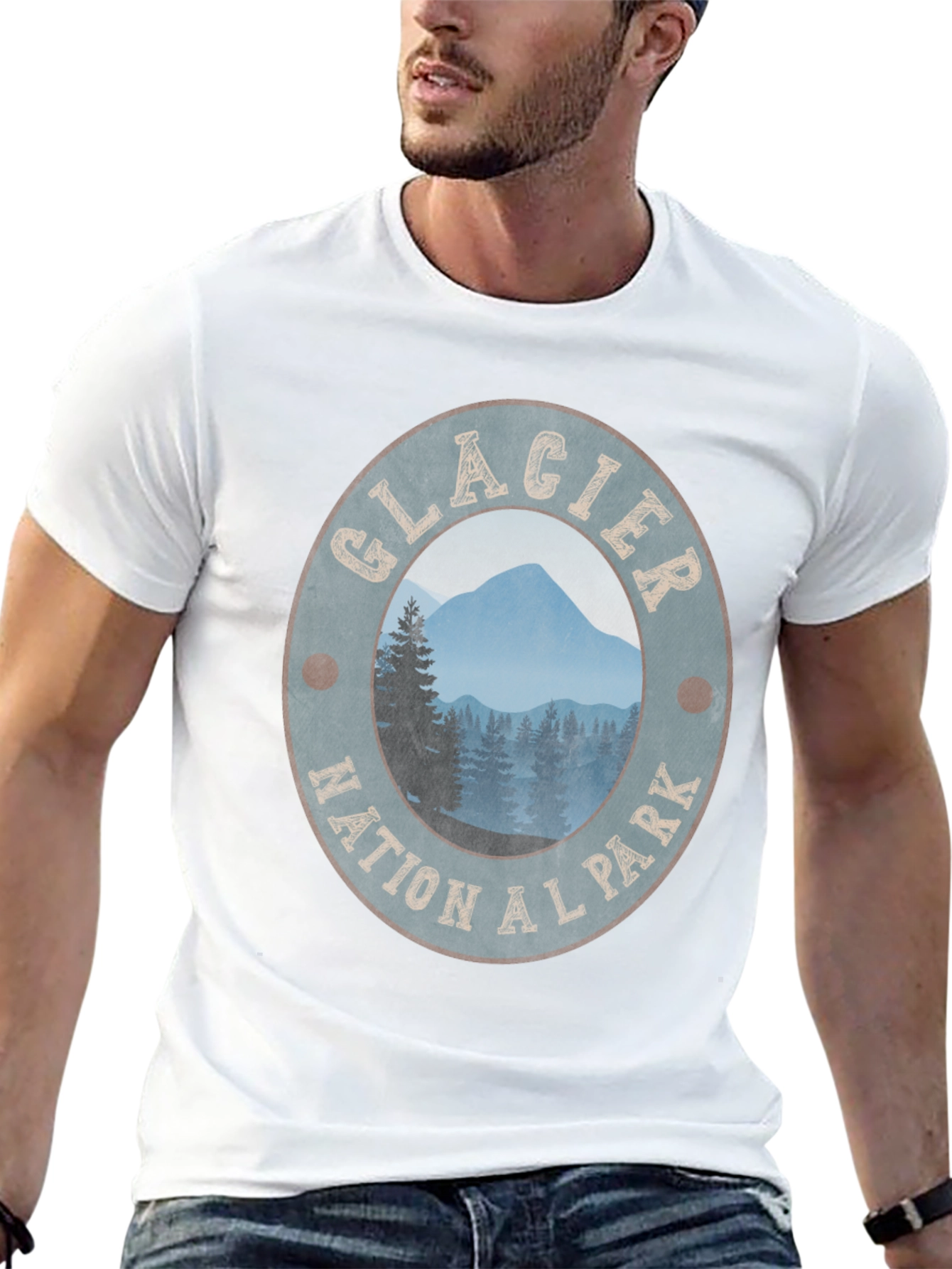 Glacier National Park Graphic Tee - Black