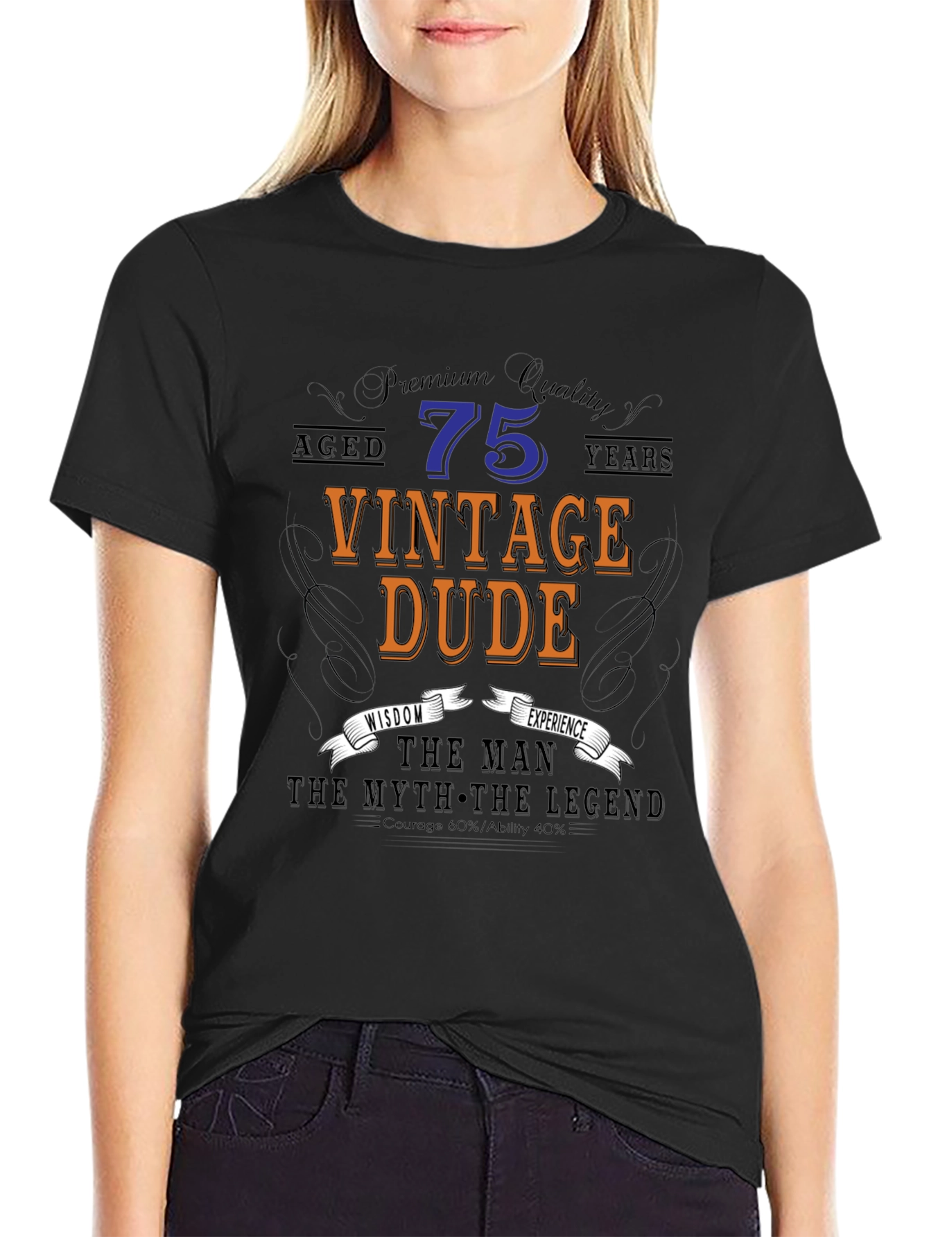 Vintage Dude 75th Birthday T-Shirt