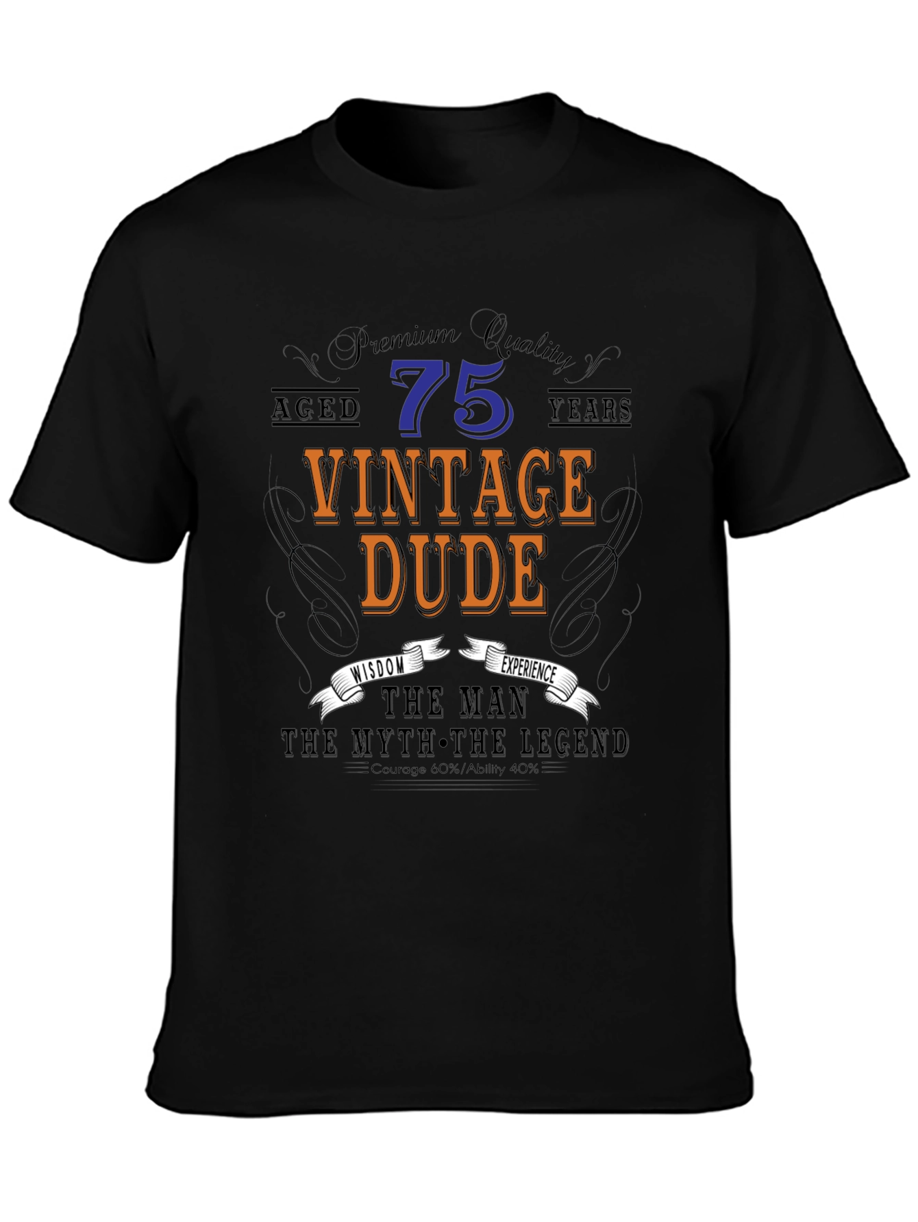 Vintage Dude 75th Birthday T-Shirt