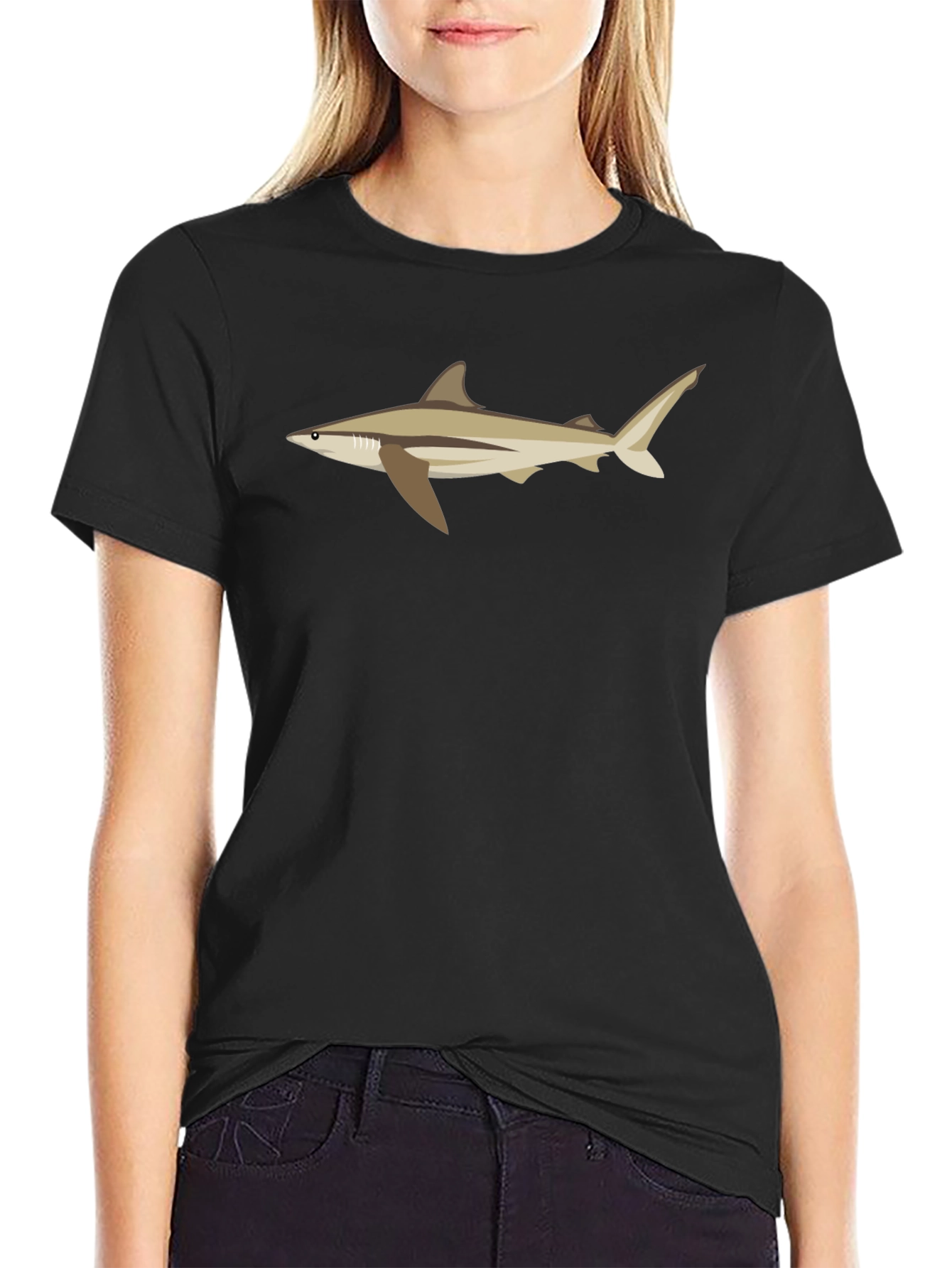 Shark Graphic T-Shirt - Casual Menswear