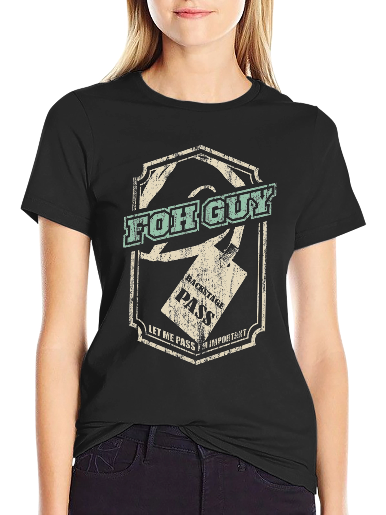 FOH Guy Backstage Pass Graphic Tee