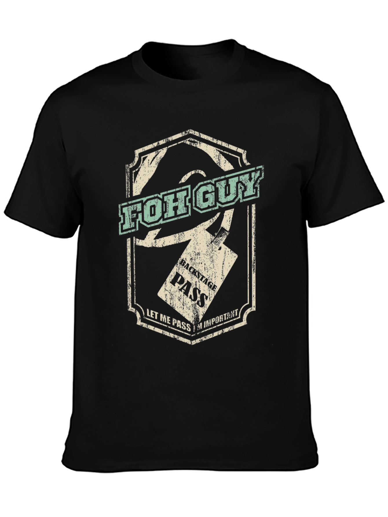 FOH Guy Backstage Pass Graphic Tee