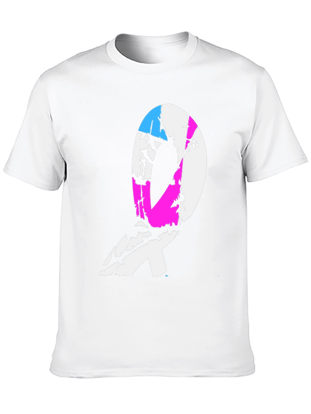 Transgender Pride Ribbon Black T-Shirt