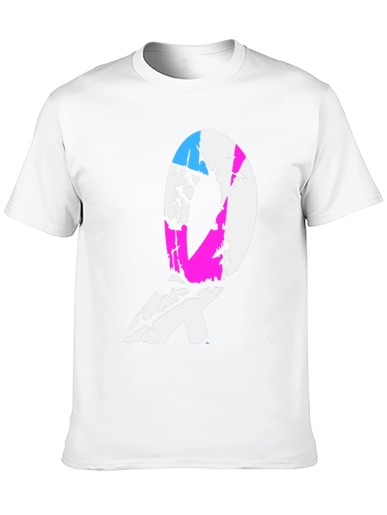 Transgender Pride Ribbon Black T-Shirt