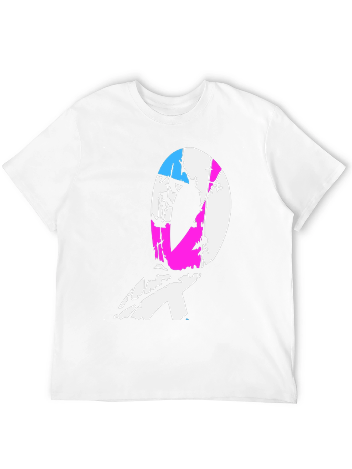 Transgender Pride Ribbon Black T-Shirt