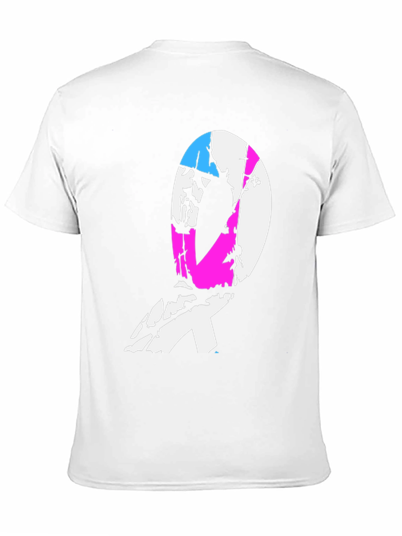 Transgender Pride Ribbon Black T-Shirt