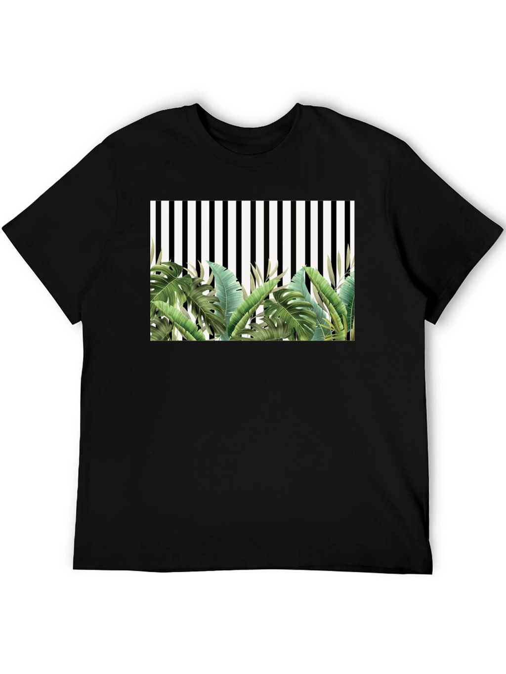 Tropical Stripe Tee - Mens Fashion