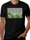 Tropical Stripe Tee - Mens Fashion