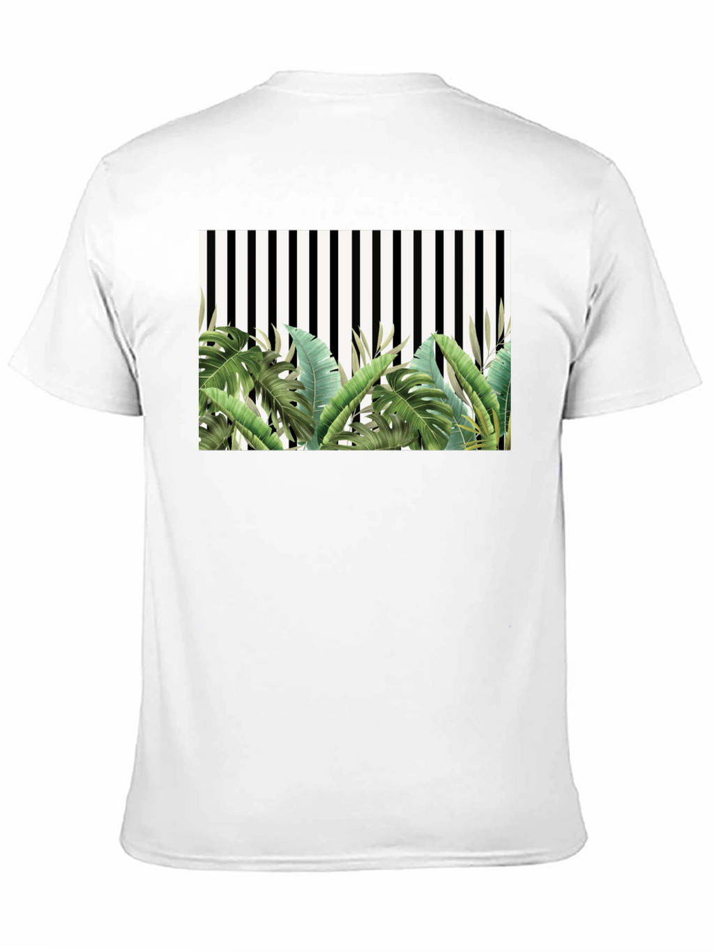Tropical Stripe Tee - Mens Fashion
