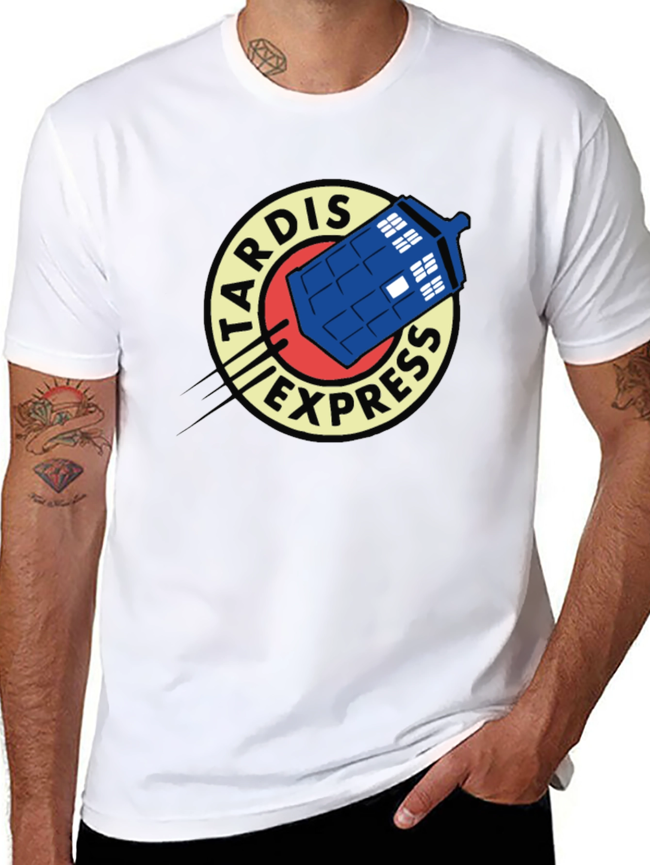 TARDIS Express Graphic Tee - Dr. Who Fan Apparel