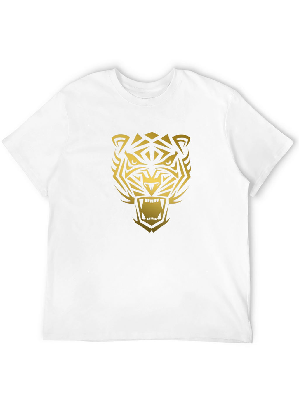 Bold Tiger Graphic Black T-Shirt