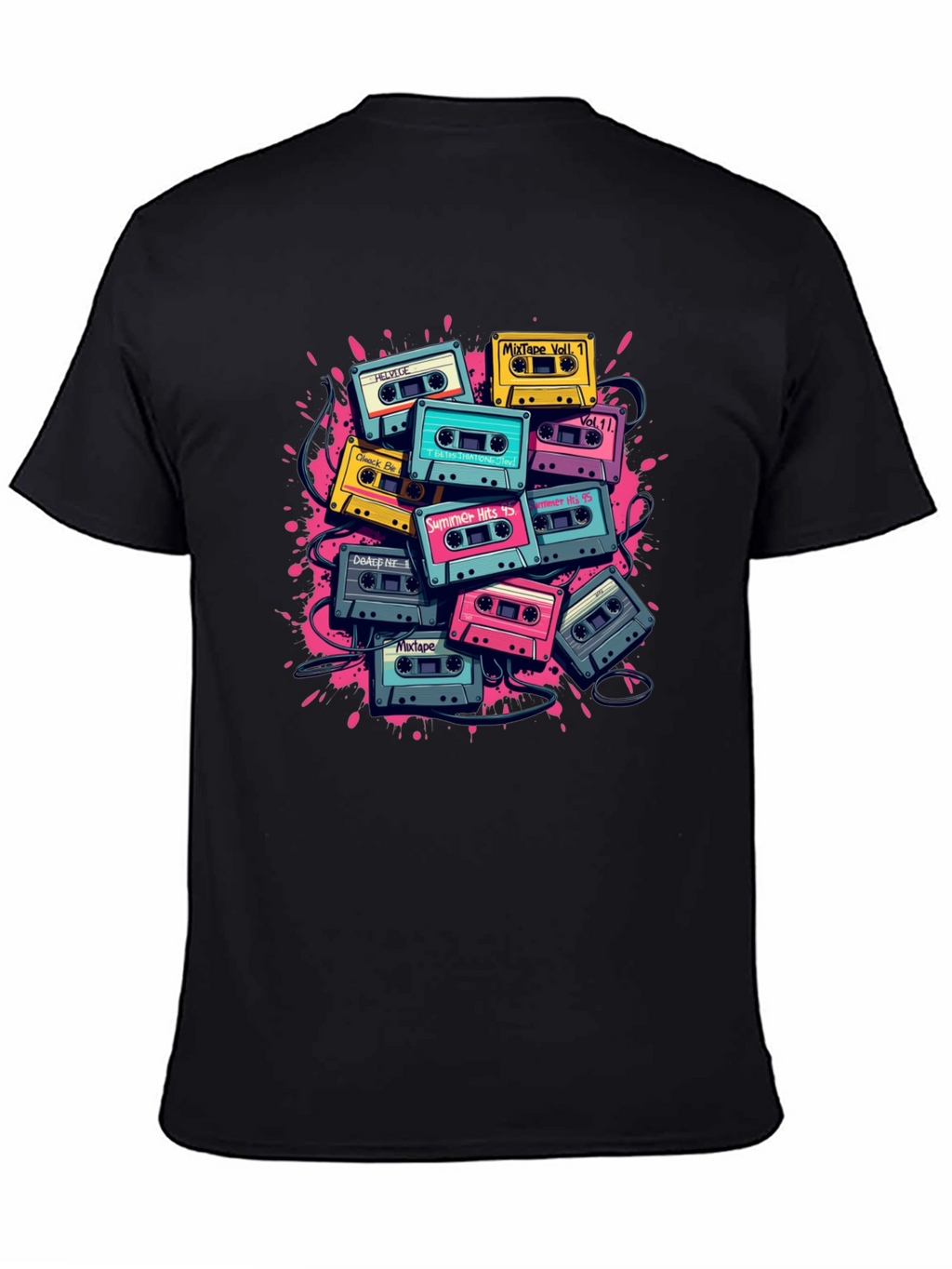 Retro Cassette Tape Graphic T-Shirt