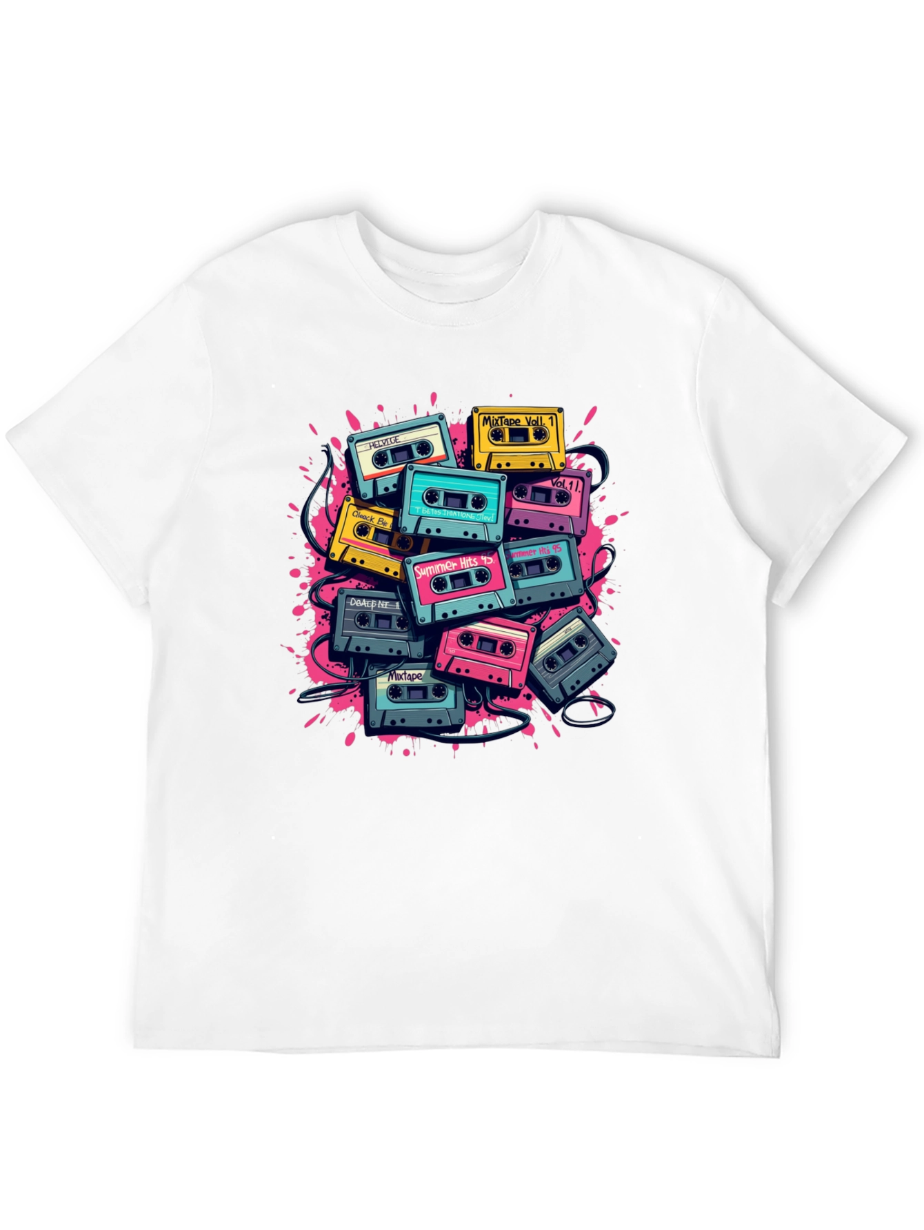 Retro Cassette Tape Graphic T-Shirt
