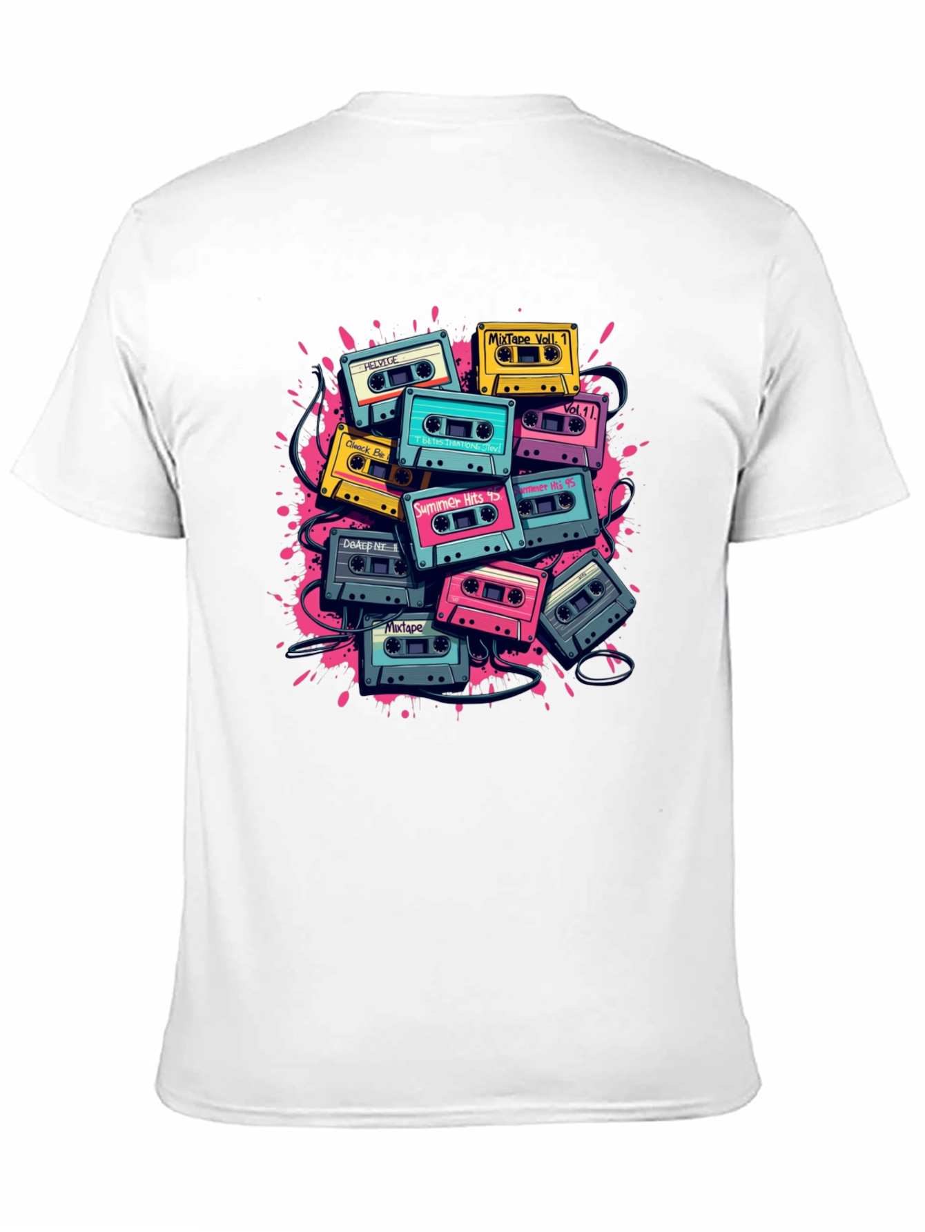 Retro Cassette Tape Graphic T-Shirt