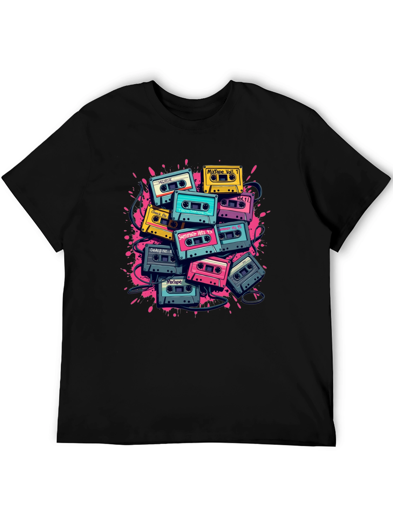 Retro Cassette Tape Graphic T-Shirt