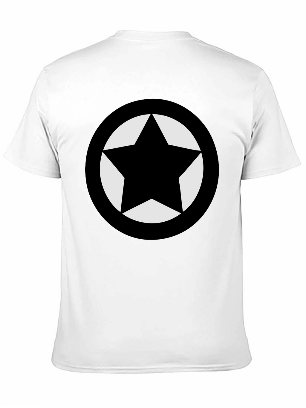 Black Star Emblem Graphic T-Shirt