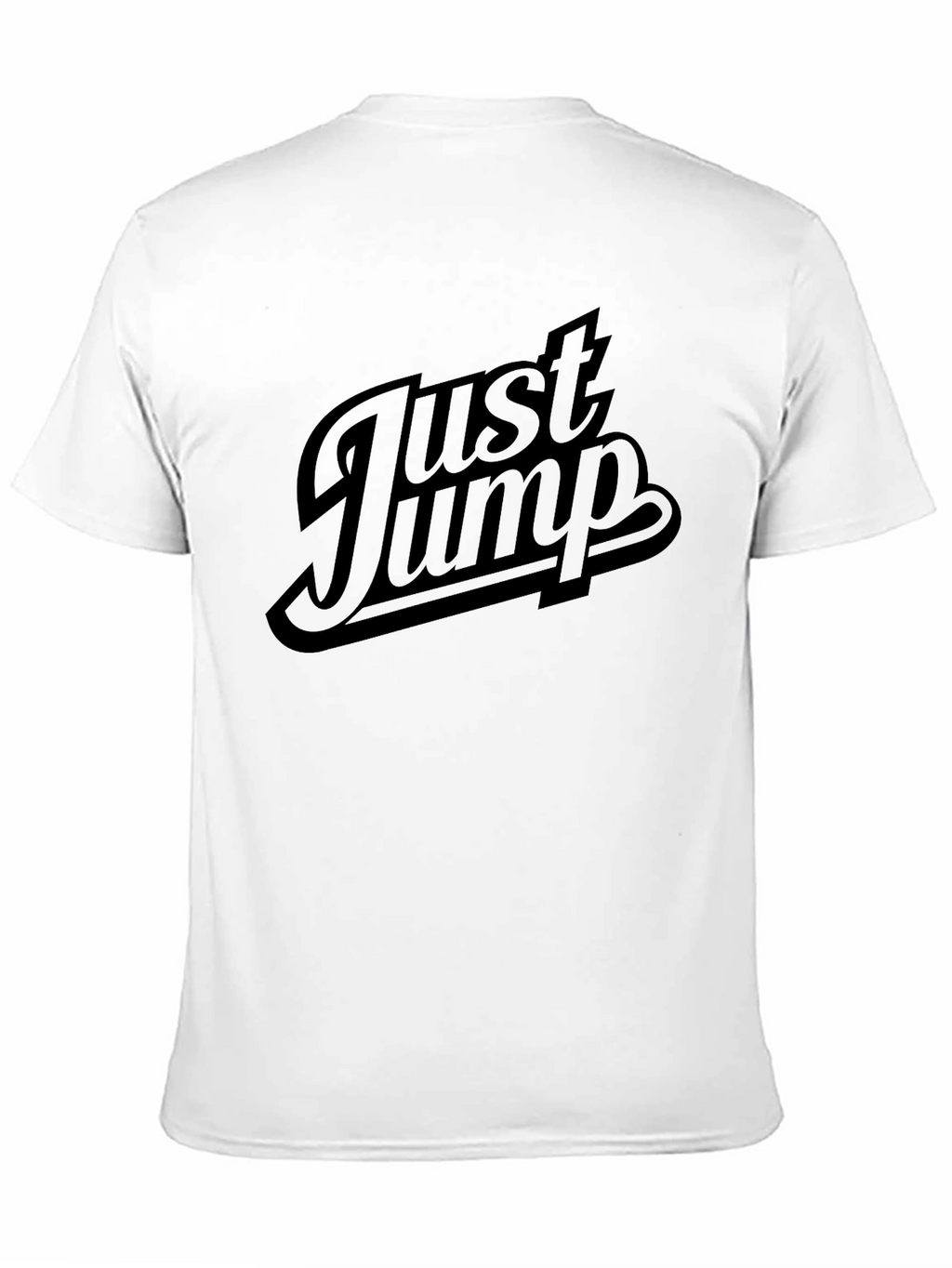 Just Jump Mens Black Graphic T-Shirt