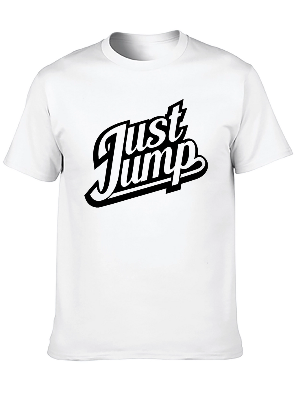 Just Jump Mens Black Graphic T-Shirt
